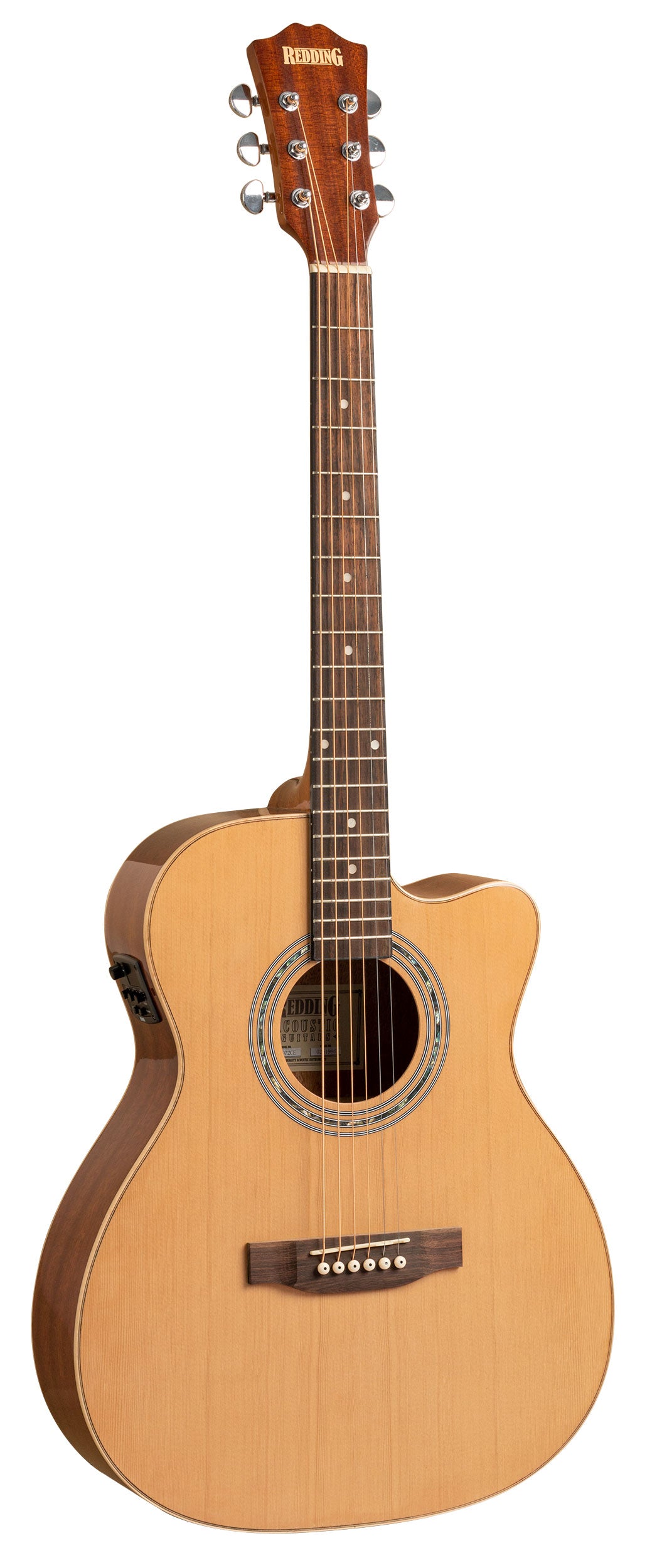 Redding | RTO72CE | 000 Size Electric/Acoustic Guitar | Natural Redding | RTO72CE | 000 Size Electric/Acoustic Guitar | Natural